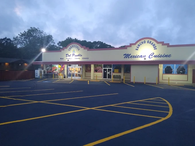 Store exterior in the evening